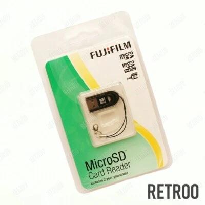 Fujifilm microSD/microSDHC/microSDXC USB 2.0 Memory Card Reader Windows/Mac New - Image 1 of 3