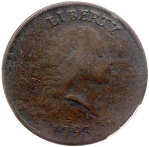 1793 S-4 R-3 PCGS VF Details Periods Chain Large Cent Coin 1c - Picture 1 of 2
