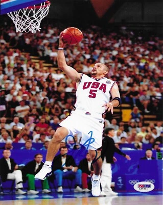 Jason Kidd Team USA Signed Photo 8x10 PSA/DNA COA Autographed Dallas Mavericks - Image 1 of 2