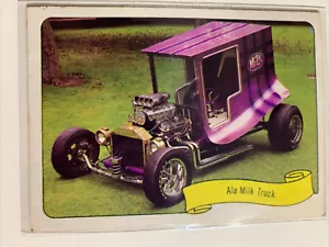 Ala MILK TRUCK Fleer sticker/card - GEORGE BARRIS KUSTOM CARS 1975 USA - Picture 1 of 2