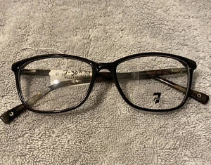 NUOVA montatura per occhiali da vista 7 FAM tartaruga nera 55-15-145 - vendita al dettaglio $76 - Foto 1 di 3