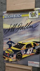 ✅️VINTAGE 1996 NASCAR JEFF FULLER - SUNOCO NASCAR / BUSCH GRAND NATIONAL POSTER - Picture 1 of 1