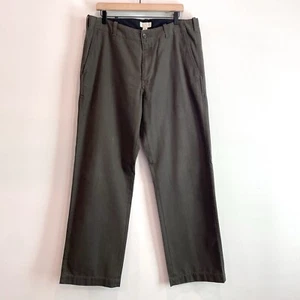 Banana Republic Herren 35 x 32 entspannte Passform vorne flach Fischgrätmuster Hose braun - Bild 1 von 11