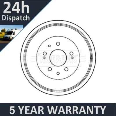 Tambor de freno trasero Purevue 4243135151 se adapta a Toyota Hilux 1999-2005 2,4 D 2,5 P Foto 1 de 4