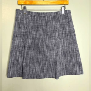 J. Crew factory tweed purple black mini skirt size 8 academia preppy Prep office - Picture 1 of 5