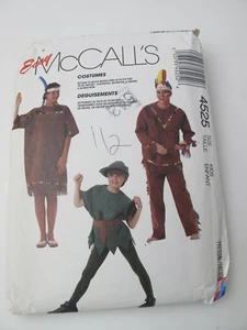 Halloween Costume Sewing Pattern Native American Indian Peter Pan Scarecro (A) - Picture 1 of 5
