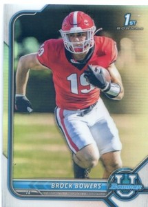 2021-22 Bowman Chrome U BROCK BOWERS #83 RC ROOKIE 1ST SILVER REFRACTOR