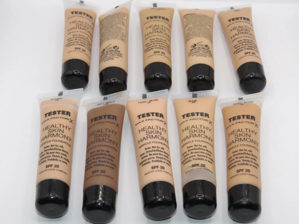 3 x 15ML MAX FACTOR HEALTHY SKIN HARMONY FOUNDATION CHOOSE SHADE