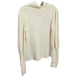 Christopher Fischer Women's Sweater Cashmere Pullover Cream Knit Turtleneck Sz S - Picture 1 of 9