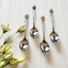 Lot Of 4 United Silver Company Co Table / Soup Spoon Flatware Replacement Vtg SS
