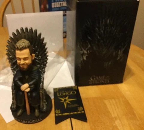 Game of Thrones Iron Throne  Evan Longoria Bobblehead Tampa Bay Rays Cover