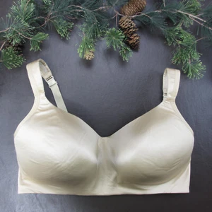 Cacique Bra 40DDD Tan Padded Wireless Adjustable Clasp Back - Picture 1 of 10