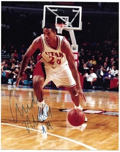 1999 Press Pass Andre Miller Rooke Autograph 8"x10" Photo (with COA) Utah Utes - Picture 1 of 2