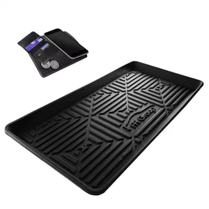 Climaproof Black Multi Purpose Non Slip 1 Piece 30 In. X 15 In. Rubber Car Cargo - Picture 1 of 12