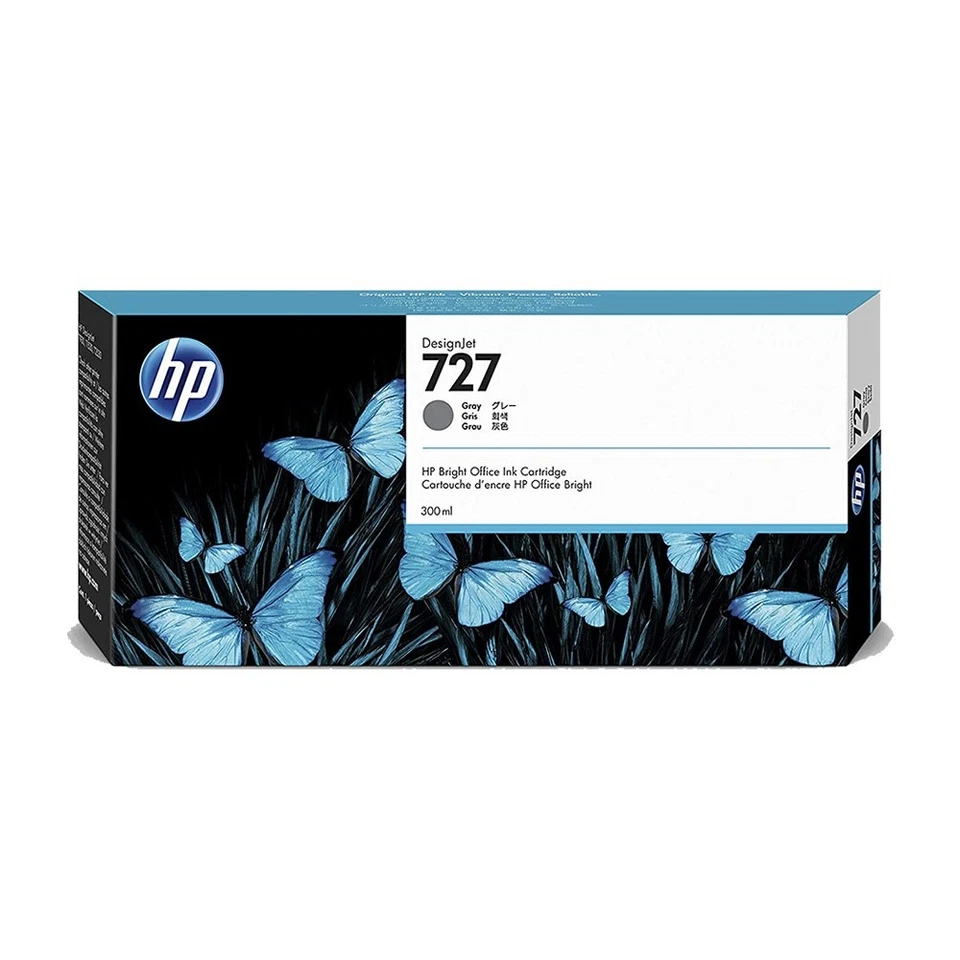 HP 727 (F9J80A) Grey 300ml Ink Cartridge - Image 1 of 1