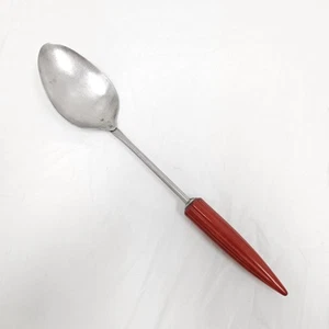 Vintage ANDROCK BULLET RED Bakelite SERVING COOKING SPOON Kitchen Utensil USA - Picture 1 of 6