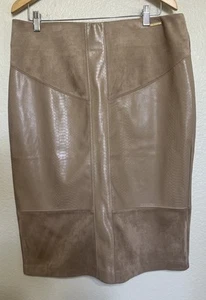 Marc New York Andrew Marc ecopelle marrone e camoscio taglia Large, L - Foto 1 di 6