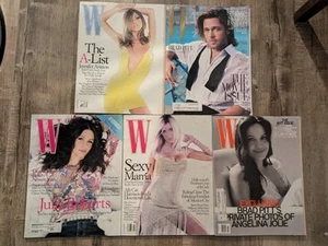 W Magazine Lot Angelina Jolie, Brad Pitt, Julia Roberts, Jennifer Aniston, Ally  - Picture 1 of 4