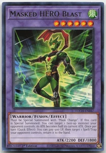 Masked HERO Blast TOCH-EN047 Rare 1st Edition LP Yugioh - Picture 1 of 2