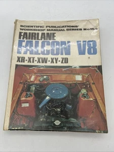 Fairlane Falcon V8 XR XT XW XY ZD V8 Manual de Servicio Reparación Taller Nº 154 - Imagen 1 de 17