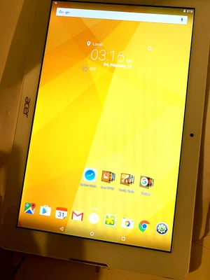 Acer Iconia One 10 A5008 White Wi-Fi 16GB 8" 32GB 5MP Android Tablet -  P113 - Image 1 of 4