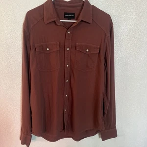 Lucky Brand Pearl Snap Hemd Herren M Baumwolle Classic Fit Langarm Western - Bild 1 von 17