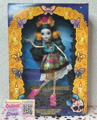 Monster High Amazon Exclusive Skelita Calaveras Doll Adult Collector 2016 New - Image 1 of 4