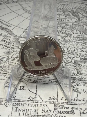 2004 Proof Silver Quarter - Wisconsin - WQ3 - Image 1 of 4