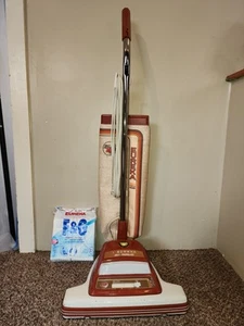 Vintage Eureka ESP Brown & White Vacuum Cleaner Model 5085B Edge Kleener Tested - Picture 1 of 24