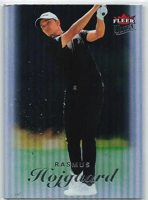 2023 Fleer Ultra Golf  RAINBOW  FOILBOARD  Rasmus Hojgaard  #39  SP - Image 1 of 2