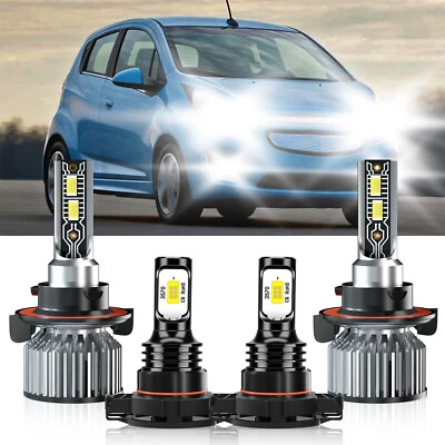 Kit de faros LED + bombillas antiniebla combo 6500 k para Chevrolet Spark EV 2016-2016 Foto 1 de 4