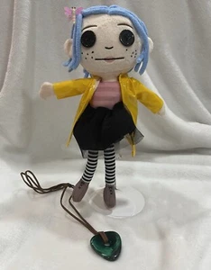 Coraline Plush Doll With Seeing Eye Necklace Brand New Super Cute And Spooky! - Picture 1 of 7