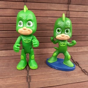 Set 2 PJ Masken Gekko 3" Actionfigur Kuchen Topper Frosch Box - Bild 1 von 11