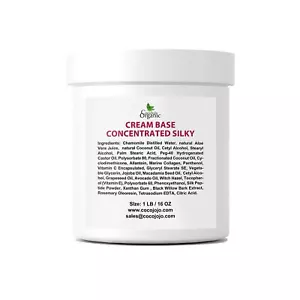 Crema de base rica en sedosa concentrada extracto de hierbas natural vitamina E C A hágalo usted mismo 16 oz - Imagen 1 de 1