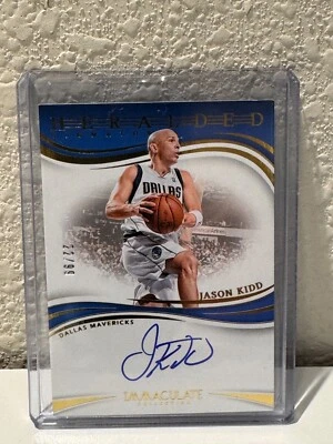 2023-24 Panini Immaculate Heralded Signatures Jason Kidd #IHS-JKD /99 (AU) - Image 1 of 2