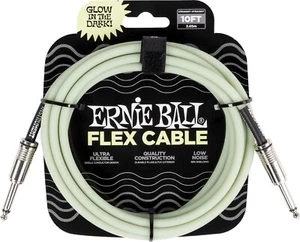 CABLE instrument JACK / JACK 3M ERNIE BALL FLEX 6436 PHOSPHORESCENT - Foto 1 di 2