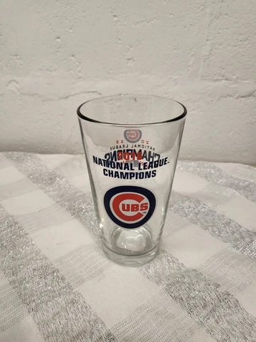 Chicago Cubs 2016 National League Champions Beer Glass 16z NICE! Cover