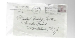 2 Briefe #726 1933 Gen.James Edward Ogelthorpe 2nd Day 729 Century Of Progress - Bild 1 von 2