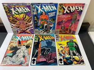 6 Uncanny X-Men #162 185 186 190 196 197 Marvel Comics Lot 1980's Vintage - Picture 1 of 21