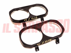 Headlight Frames Right Left Lancia Beta 2 Series Coupe Hpe Spider Black - Picture 1 of 3