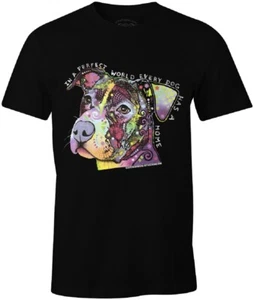 In un mondo perfetto ogni cane ha una casa maglietta uomo salvataggio cane nuova con etichetta - Foto 1 di 1