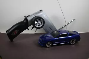 Xmods Street RC Car BLUE Ford Mustang AWD w/Case TESTED WORKS Radio Shack LQQK - Picture 1 of 11