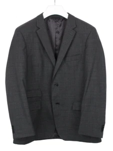 Hugo Boss Edsons Blazer Men US 42 Wool Single Breasted Lined Pattern Notch - Picture 1 of 13