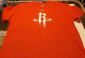 Camiseta con logotipo primario del equipo de la NBA de los Houston Rockets de Majestic L - Imagen 1 de 3