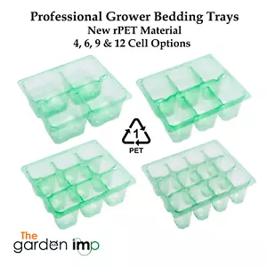 Bedding Plant Trays Professional Multi Cell Packs Seeds Plugs 4 6 9 12 Cells - Picture 1 of 24