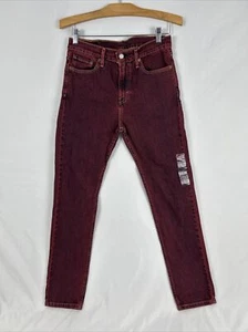 Levi's 510 29x30 Skinny w/ Stretch Red Wash Rust Red Jeans Distressed Macys $70 - Picture 1 of 15
