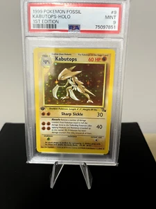 Pokemon PSA 9 1st Edition Fossil Kabutops Holo - Picture 1 of 3