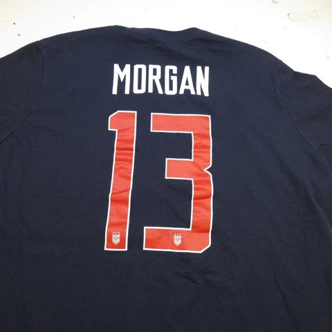 THE NIKE TEE USA AMERICAN US SOCCER #13 Alex Morgan TEE T SHIRT Womens XL Cover
