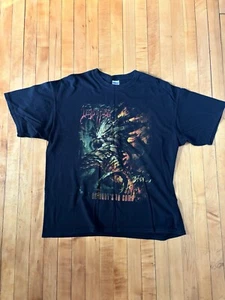 Vtg Y2K Deeds Of Flesh Tour Tshirt Death Metal Osdm - Picture 1 of 3