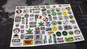 1/24 1/18 scale RC stickers decals - TRX4M SCX24 Jeep Weed 420 crawler - Picture 1 of 1